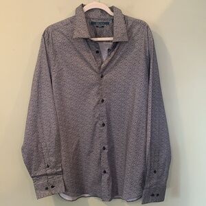 Perry Ellis Men’s XL Extra Large Long Sleeve Bold Pattern Button Up Shirt